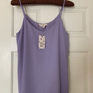NWT light purple tank blouse